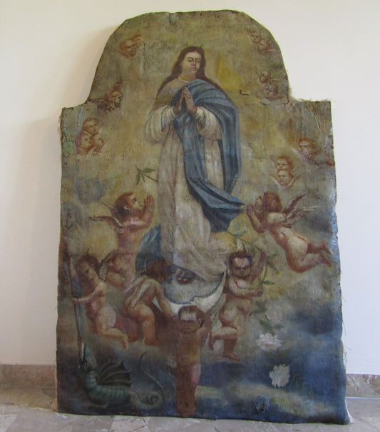 Scuola di fine XVI secolo- Madonna col Bambino