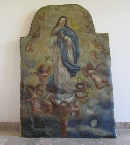 Scuola di fine XVI secolo- Madonna col Bambino