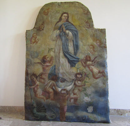 Scuola di fine XVI secolo- Madonna col Bambino