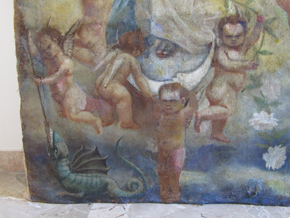 Scuola di fine XVI secolo- Madonna col Bambino