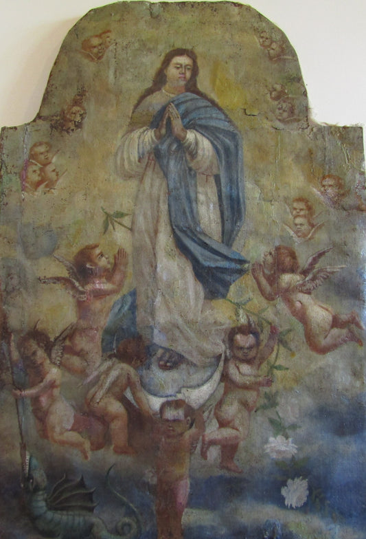 Scuola di fine XVI secolo- Madonna col Bambino